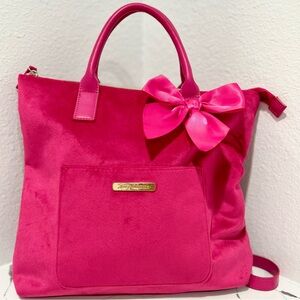 Pink Bow Juicy Couture Backpack Y2K Tote